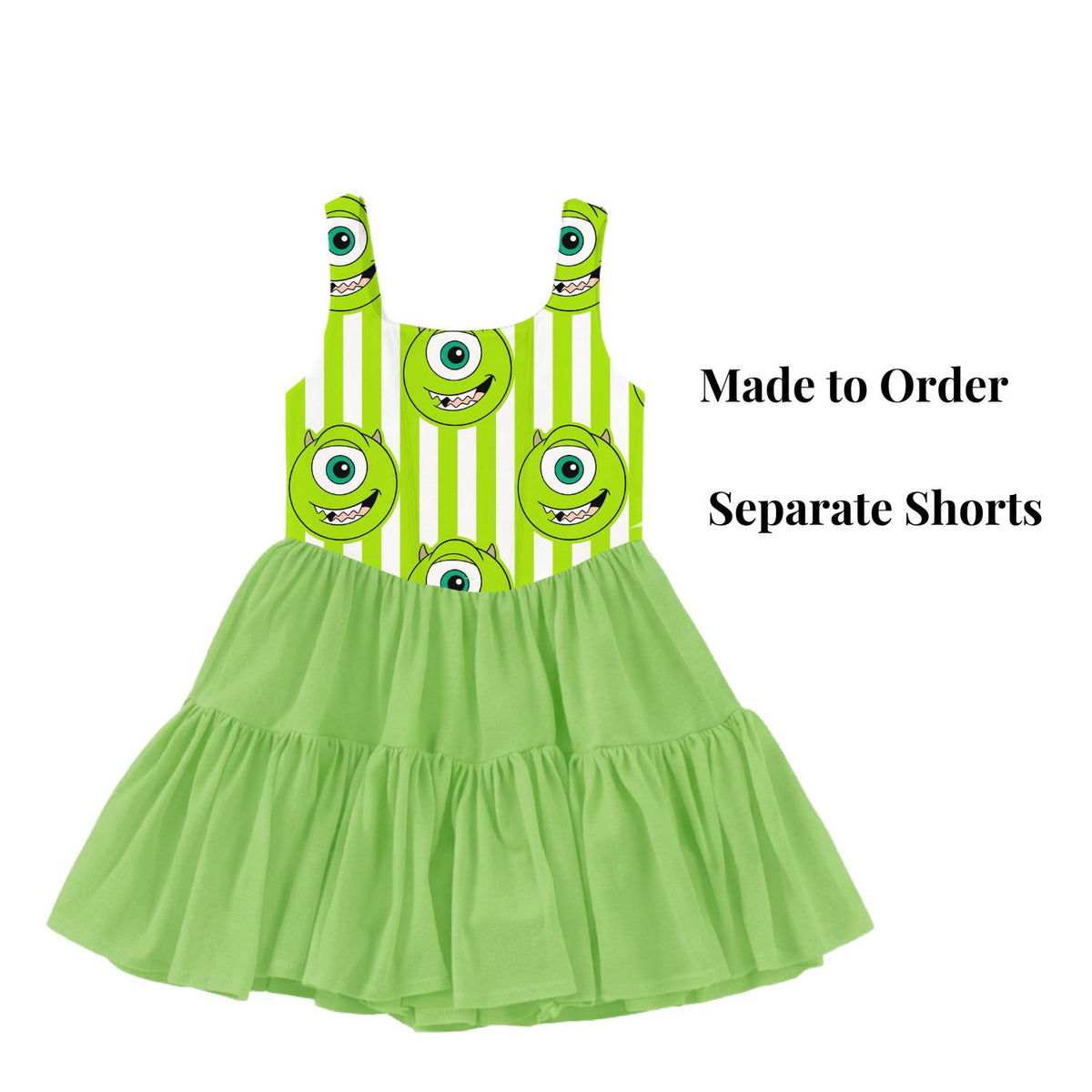 Mike Wazowski active mesh dress adult size chart