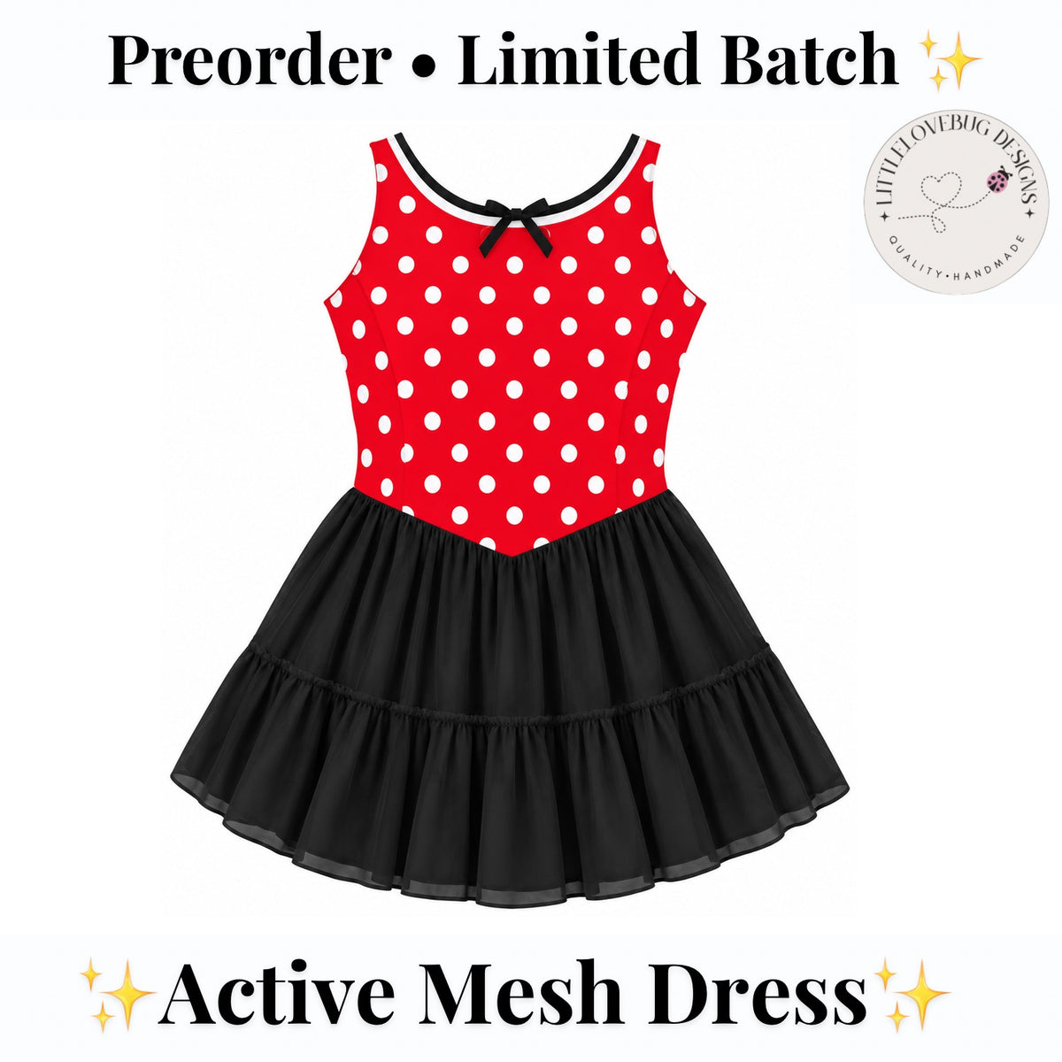 Minnie active mesh twirl dress