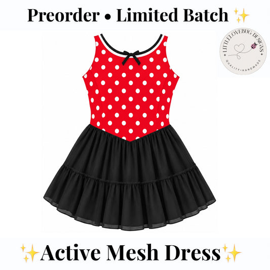 Minnie active mesh twirl dress