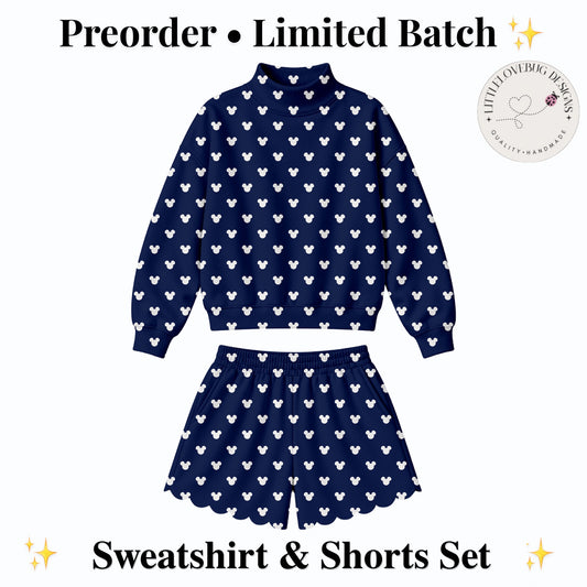navy Magical Dots shorts set — Preorder cover