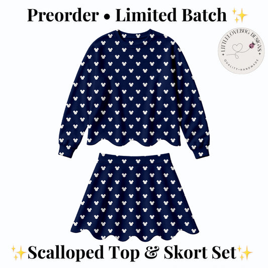 navy Magical Dots skort set — Preorder cover