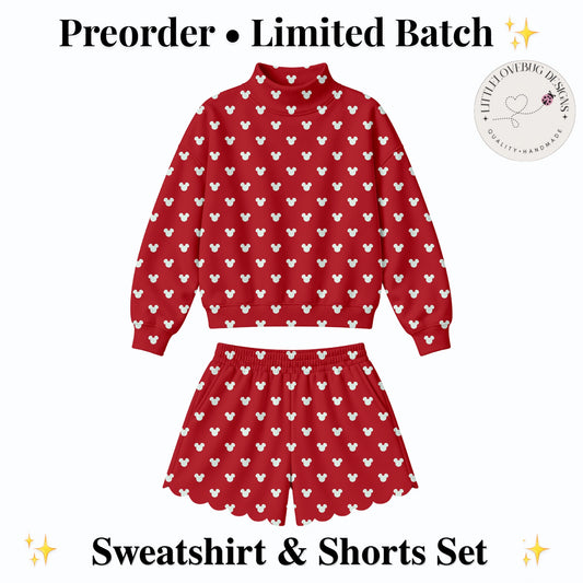 red Magical Dots shorts set — Preorder cover