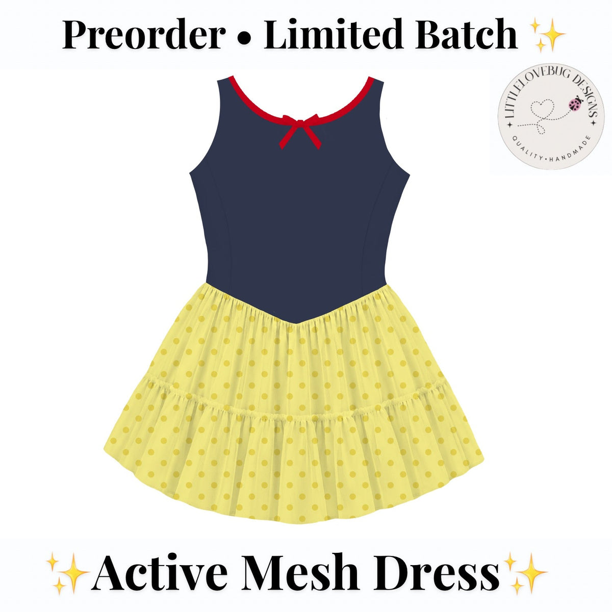Snow White inspired active mesh twirl dress photo 1