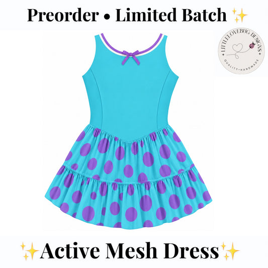 Sulley active mesh twirl dress